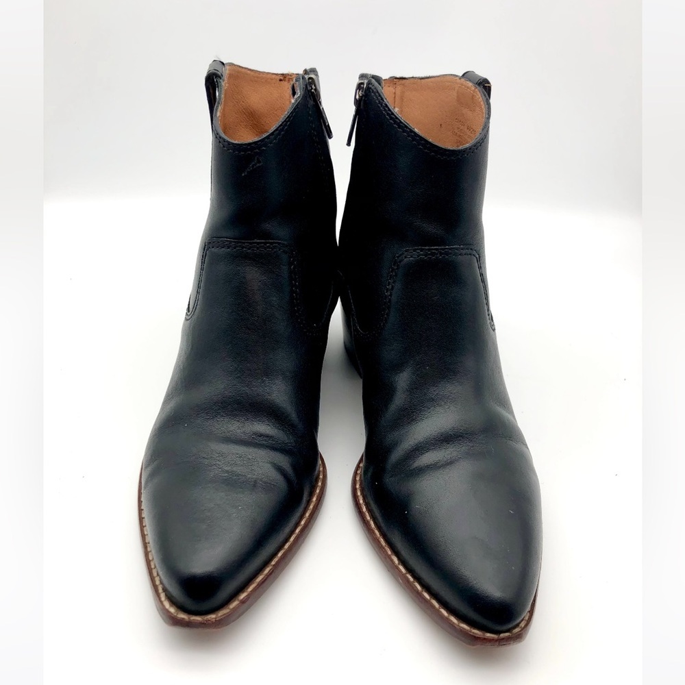 Madewell The Hailie Boot Leather In Black - Picture 5 of 16